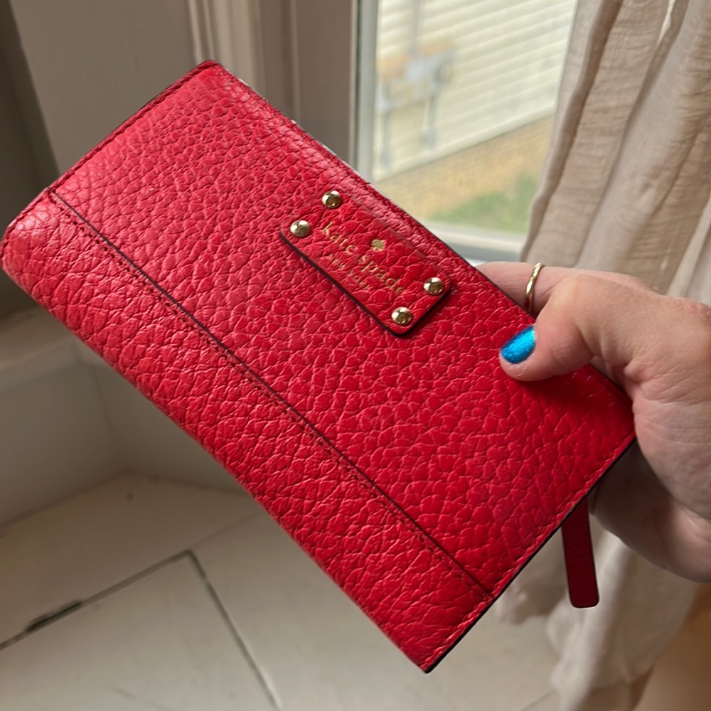 Kate Spade Red Leather Wallet